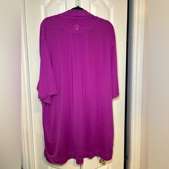 FootJoy FJ - Men’s Sporty Athletic Basic Vibrant Purple Golf Polo in Size XL - Picture 2 of 11